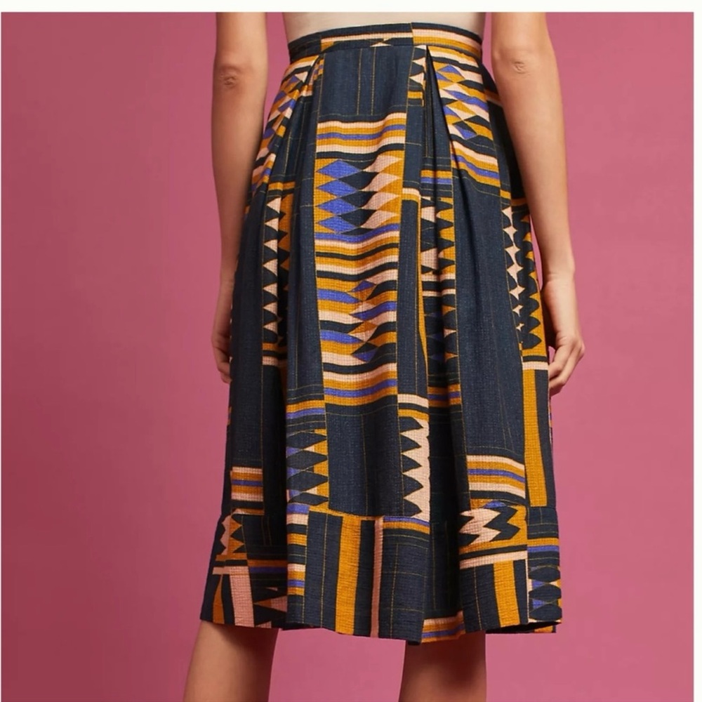 The Odell’s Geometric Pattern A-line Skirt for Anthropologie in XSP - Picture 2 of 10